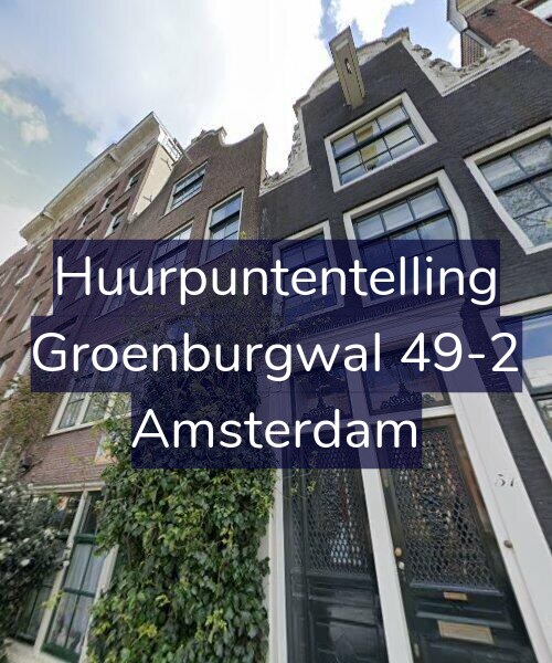 Foto gevel Huurpuntentelling voor Groenburgwal 49-2, Amsterdam