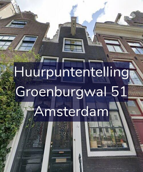 Foto gevel Huurpuntentelling voor Groenburgwal 51, Amsterdam