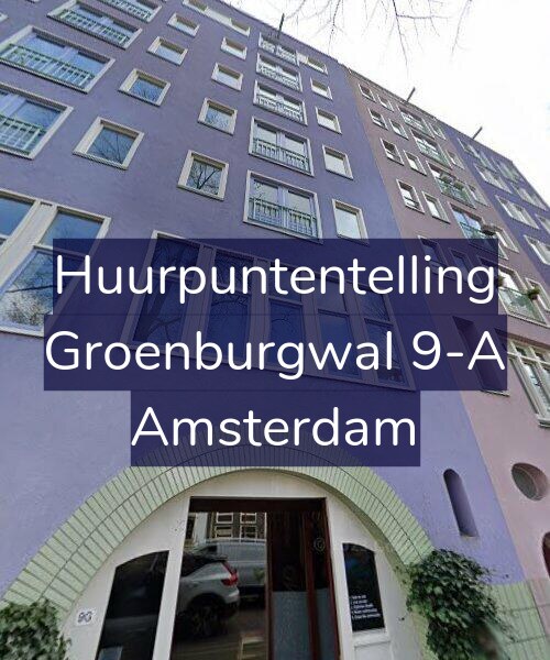 Foto gevel Huurpuntentelling voor Groenburgwal 9-A, Amsterdam