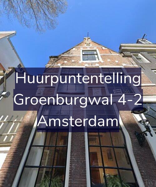 Foto gevel Huurpuntentelling voor Groenburgwal 4-2, Amsterdam