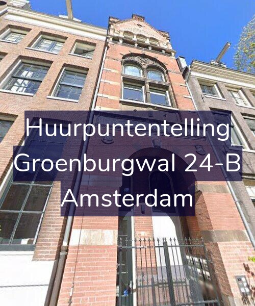 Foto gevel Huurpuntentelling voor Groenburgwal 24-B, Amsterdam