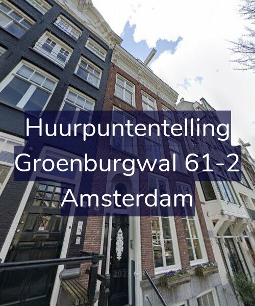 Foto gevel Huurpuntentelling voor Groenburgwal 61-2, Amsterdam