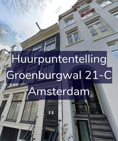 Foto gevel Huurpuntentelling voor Groenburgwal 21-C, Amsterdam