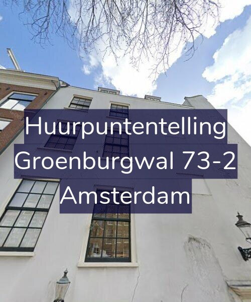 Foto gevel Huurpuntentelling voor Groenburgwal 73-2, Amsterdam
