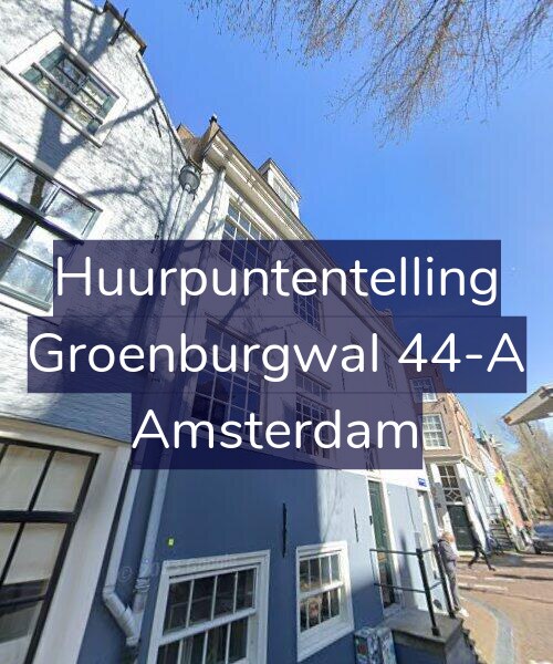 Foto gevel Huurpuntentelling voor Groenburgwal 44-A, Amsterdam