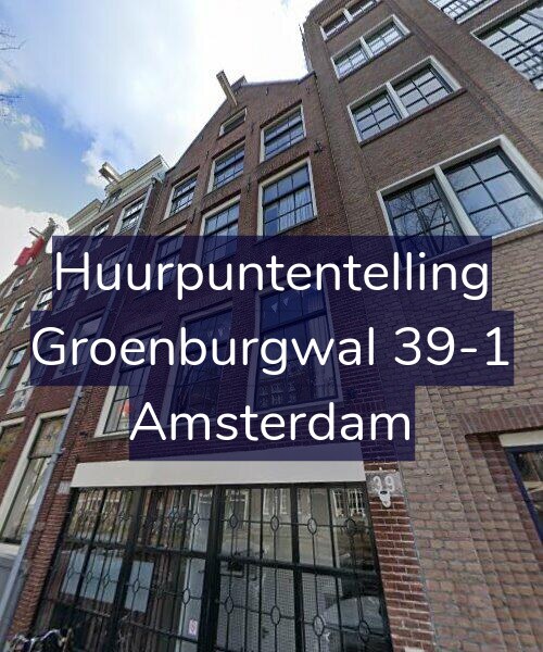Foto gevel Huurpuntentelling voor Groenburgwal 39-1, Amsterdam