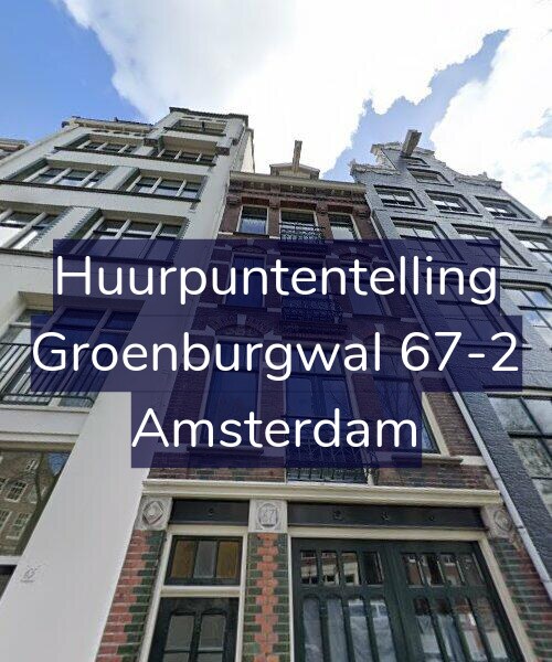 Foto gevel Huurpuntentelling voor Groenburgwal 67-2, Amsterdam
