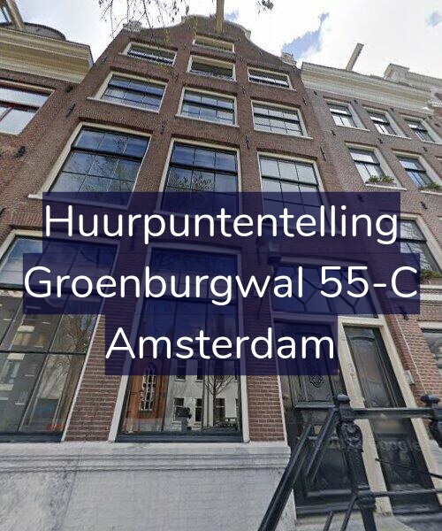 Foto gevel Huurpuntentelling voor Groenburgwal 55-C, Amsterdam