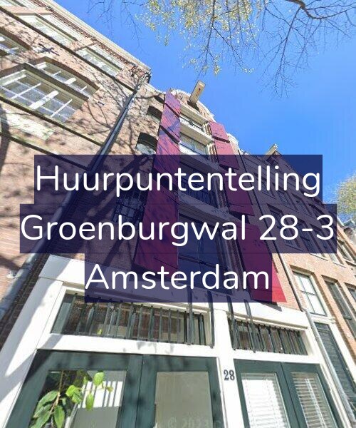 Foto gevel Huurpuntentelling voor Groenburgwal 28-3, Amsterdam