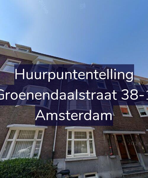 Foto gevel Huurpuntentelling voor Groenendaalstraat 38-1, Amsterdam