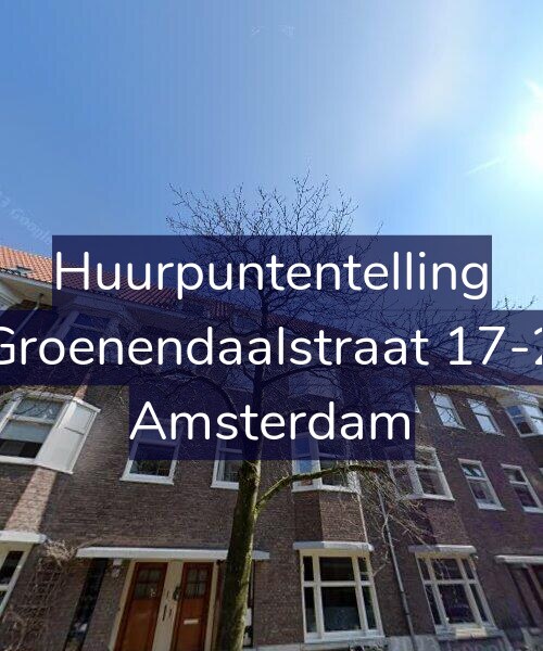 Foto gevel Huurpuntentelling voor Groenendaalstraat 17-2, Amsterdam