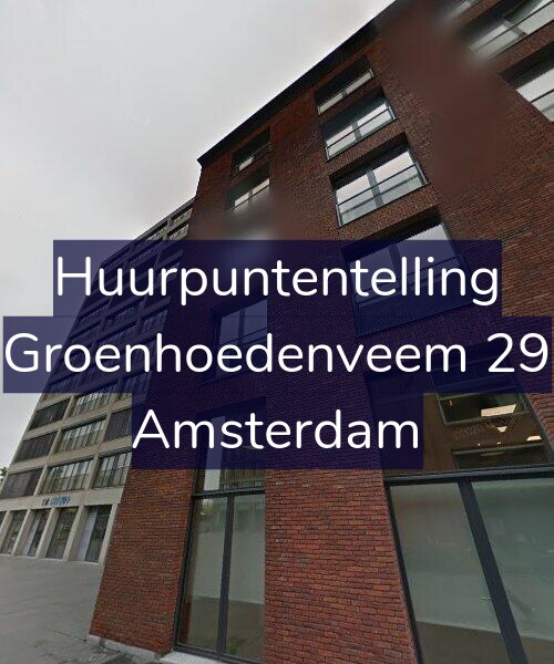 Foto gevel Huurpuntentelling voor Groenhoedenveem 29, Amsterdam