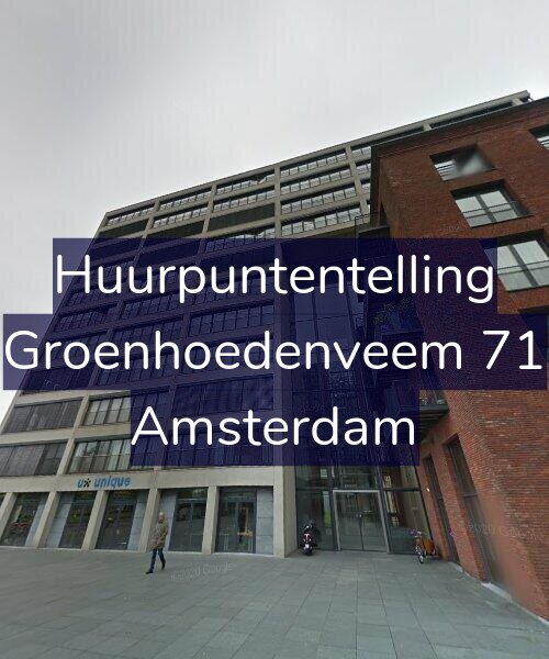 Foto gevel Huurpuntentelling voor Groenhoedenveem 71, Amsterdam
