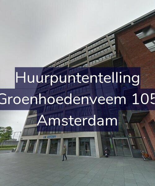 Foto gevel Huurpuntentelling voor Groenhoedenveem 105, Amsterdam