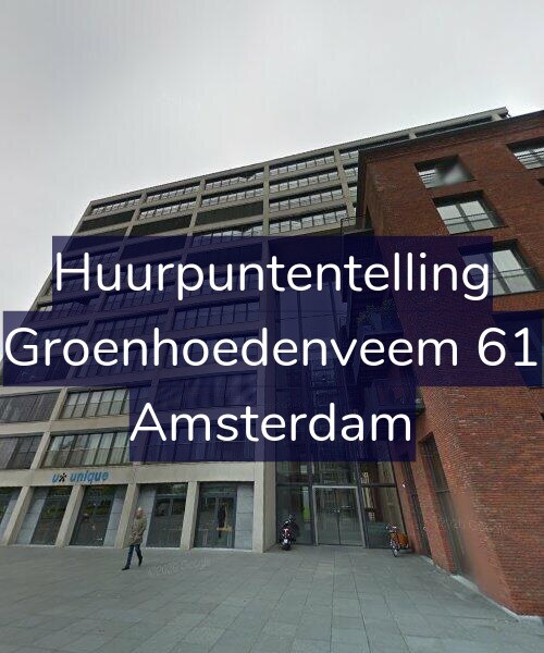 Foto gevel Huurpuntentelling voor Groenhoedenveem 61, Amsterdam