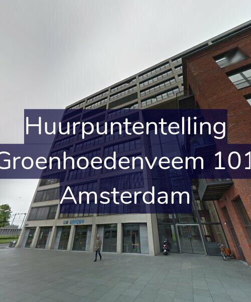 Foto gevel Huurpuntentelling voor Groenhoedenveem 101, Amsterdam