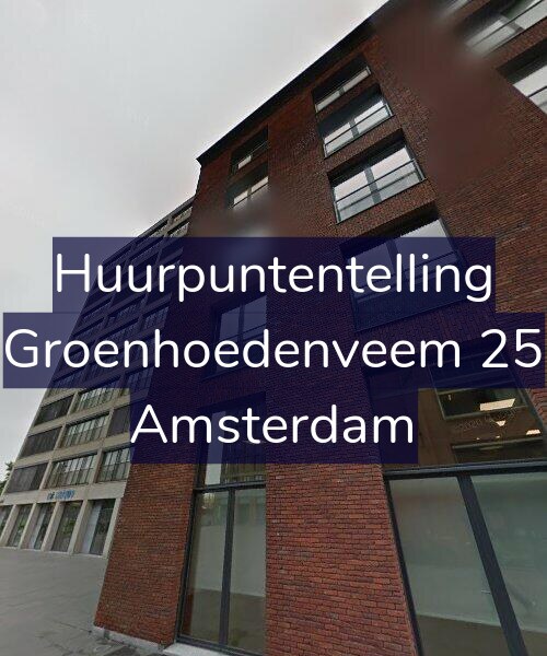 Foto gevel Huurpuntentelling voor Groenhoedenveem 25, Amsterdam