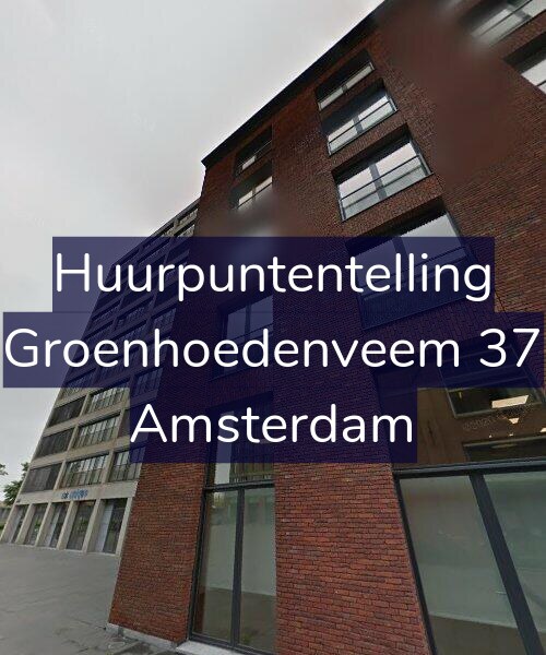 Foto gevel Huurpuntentelling voor Groenhoedenveem 37, Amsterdam