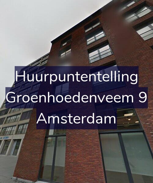 Foto gevel Huurpuntentelling voor Groenhoedenveem 9, Amsterdam