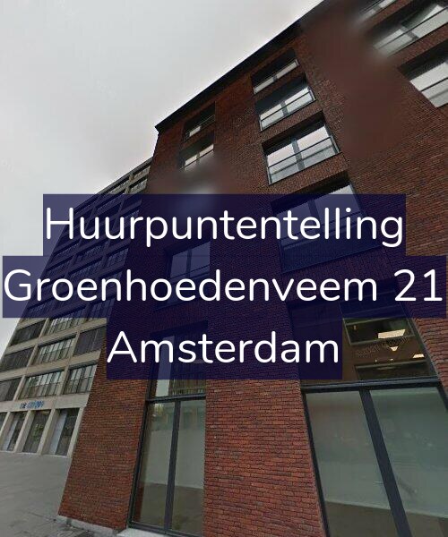 Foto gevel Huurpuntentelling voor Groenhoedenveem 21, Amsterdam