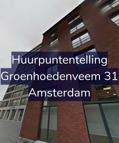 Foto gevel Huurpuntentelling voor Groenhoedenveem 31, Amsterdam