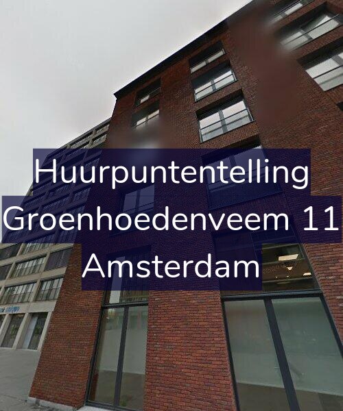 Foto gevel Huurpuntentelling voor Groenhoedenveem 11, Amsterdam