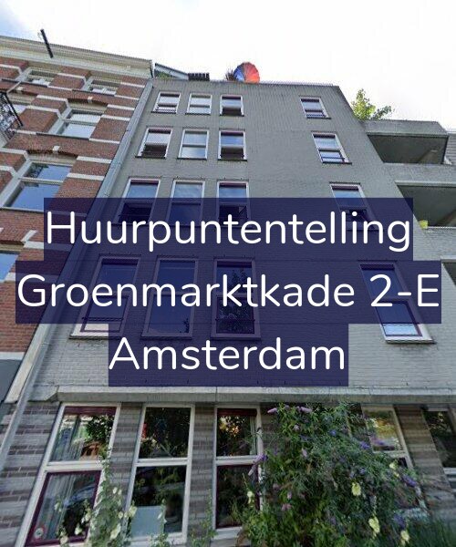 Foto gevel Huurpuntentelling voor Groenmarktkade 2-E, Amsterdam