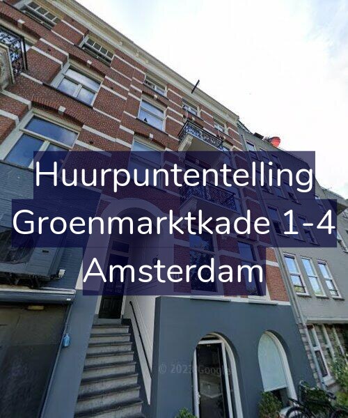 Foto gevel Huurpuntentelling voor Groenmarktkade 1-4, Amsterdam
