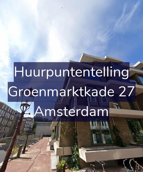 Foto gevel Huurpuntentelling voor Groenmarktkade 27, Amsterdam