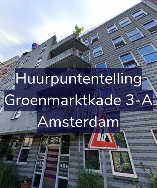 Foto gevel Huurpuntentelling voor Groenmarktkade 3-A, Amsterdam