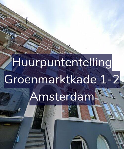 Foto gevel Huurpuntentelling voor Groenmarktkade 1-2, Amsterdam