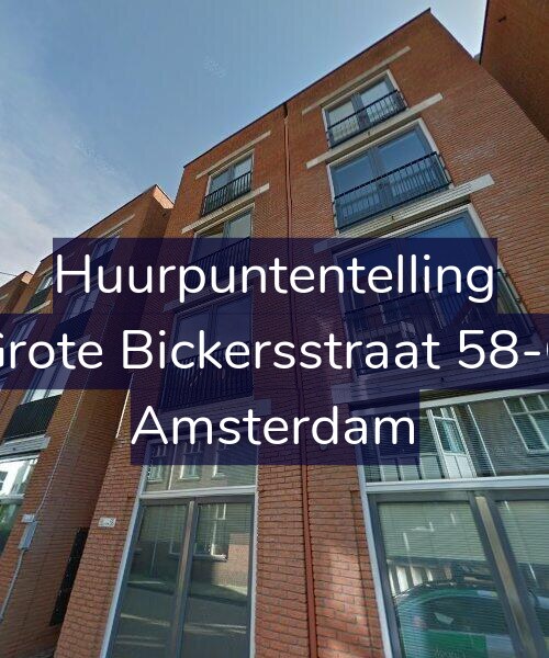Foto gevel Huurpuntentelling voor Grote Bickersstraat 58-C, Amsterdam