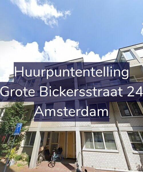 Foto gevel Huurpuntentelling voor Grote Bickersstraat 24, Amsterdam