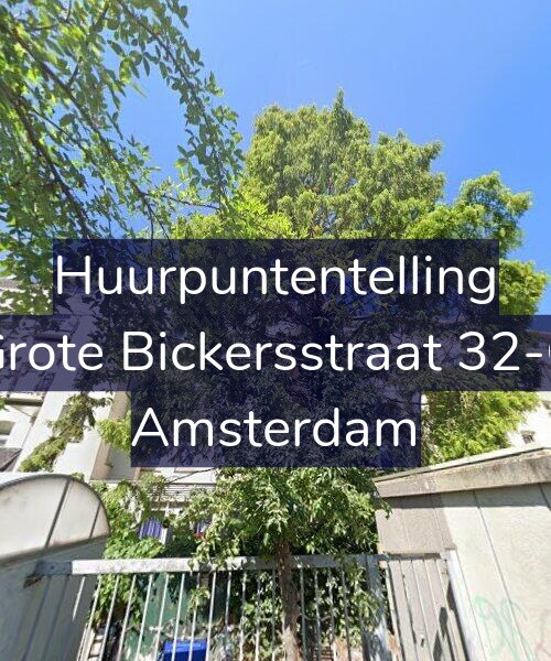 Foto gevel Huurpuntentelling voor Grote Bickersstraat 32-C, Amsterdam