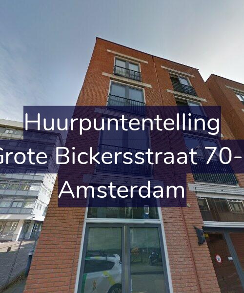 Foto gevel Huurpuntentelling voor Grote Bickersstraat 70-F, Amsterdam