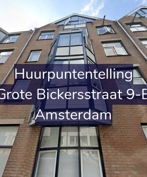 Foto gevel Huurpuntentelling voor Grote Bickersstraat 9-B, Amsterdam