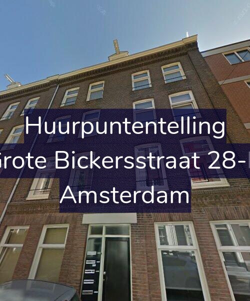 Foto gevel Huurpuntentelling voor Grote Bickersstraat 28-D, Amsterdam