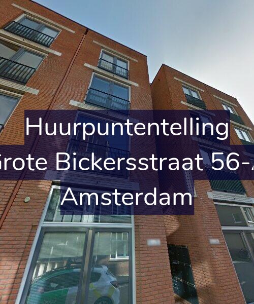 Foto gevel Huurpuntentelling voor Grote Bickersstraat 56-A, Amsterdam