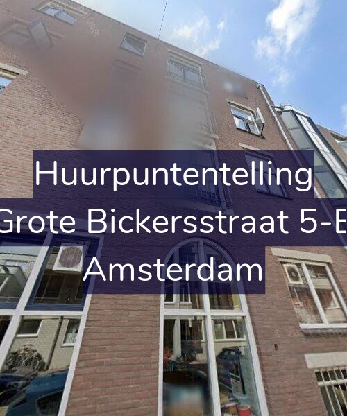 Foto gevel Huurpuntentelling voor Grote Bickersstraat 5-B, Amsterdam