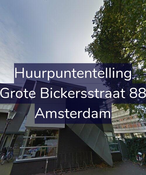 Foto gevel Huurpuntentelling voor Grote Bickersstraat 88, Amsterdam