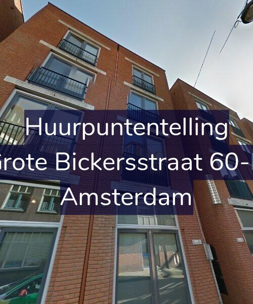 Foto gevel Huurpuntentelling voor Grote Bickersstraat 60-D, Amsterdam