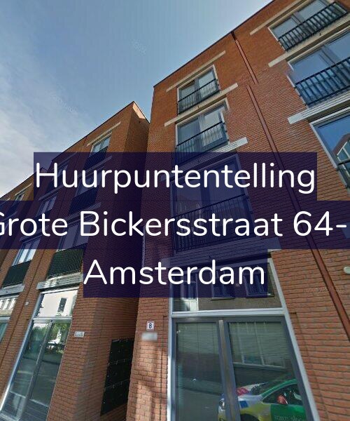 Foto gevel Huurpuntentelling voor Grote Bickersstraat 64-E, Amsterdam