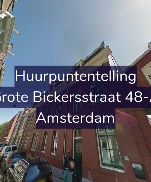 Foto gevel Huurpuntentelling voor Grote Bickersstraat 48-A, Amsterdam