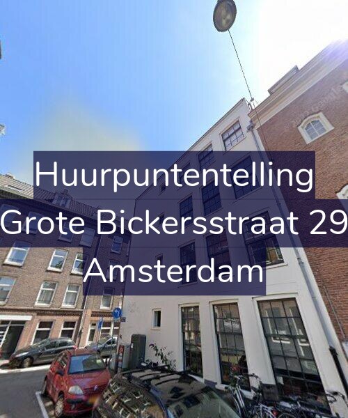 Foto gevel Huurpuntentelling voor Grote Bickersstraat 29, Amsterdam