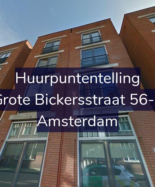 Foto gevel Huurpuntentelling voor Grote Bickersstraat 56-F, Amsterdam