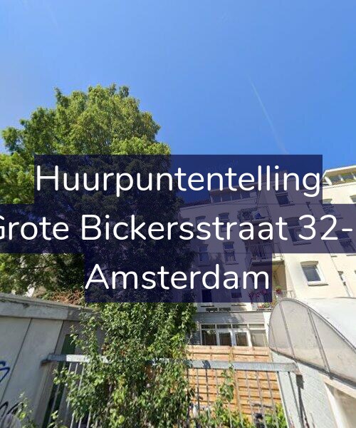 Foto gevel Huurpuntentelling voor Grote Bickersstraat 32-E, Amsterdam