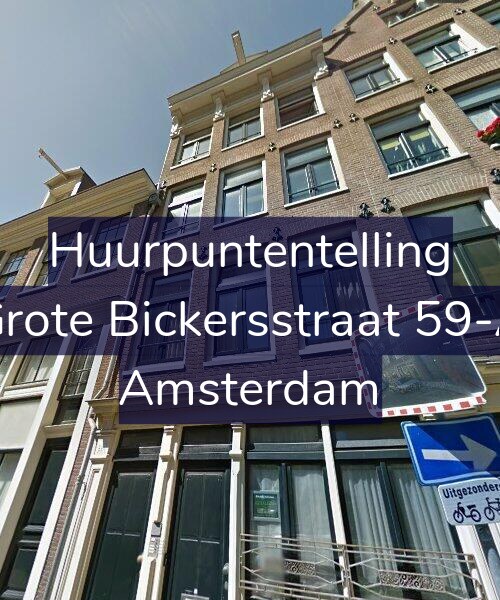 Foto gevel Huurpuntentelling voor Grote Bickersstraat 59-A, Amsterdam