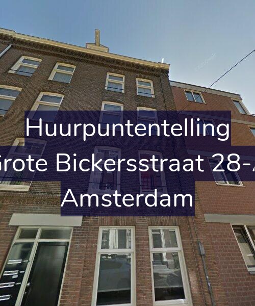 Foto gevel Huurpuntentelling voor Grote Bickersstraat 28-A, Amsterdam