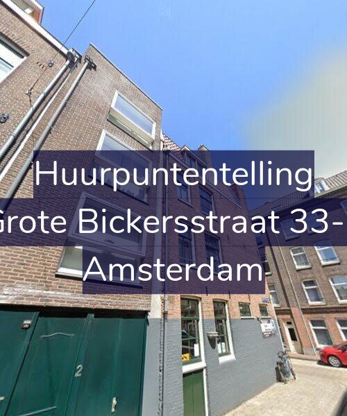 Foto gevel Huurpuntentelling voor Grote Bickersstraat 33-1, Amsterdam