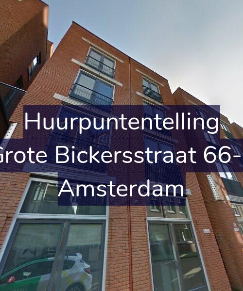 Foto gevel Huurpuntentelling voor Grote Bickersstraat 66-F, Amsterdam